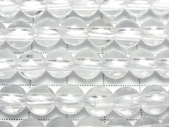 [Video] Crystal Quartz AAA- Round 8mm [2mm Hole] Half or 1strand beads (approx. 15 inches/38 cm)