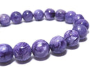 [Video][One of a kind] Charoite AAA Round 9mm Bracelet NO.207