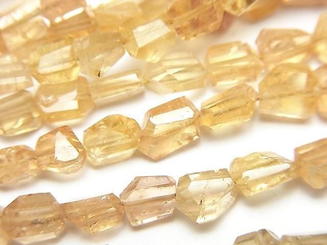 [Video] High Quality Imperial Topaz AAA- Faceted Nugget Half or 1strand beads (approx. 7 inches/18 cm)