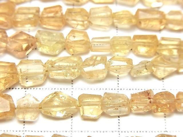 [Video] High Quality Imperial Topaz AAA- Faceted Nugget Half or 1strand beads (approx. 7 inches/18 cm)