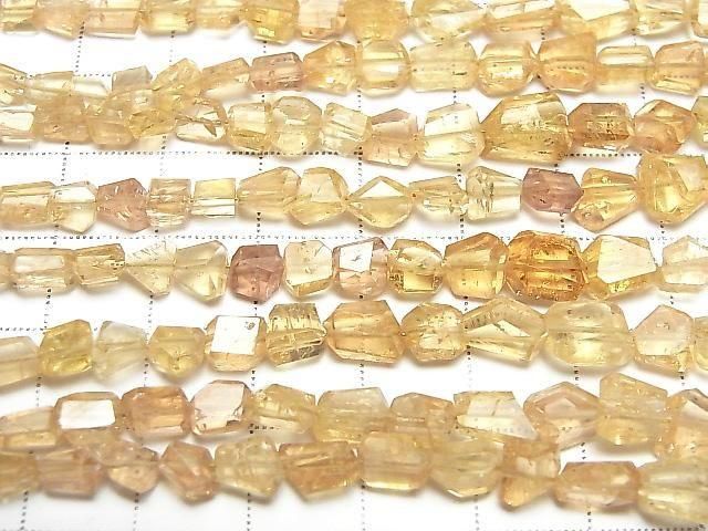 [Video] High Quality Imperial Topaz AAA- Faceted Nugget Half or 1strand beads (approx. 7 inches/18 cm)