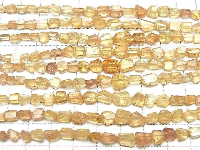 [Video] High Quality Imperial Topaz AAA- Faceted Nugget Half or 1strand beads (approx. 7 inches/18 cm)