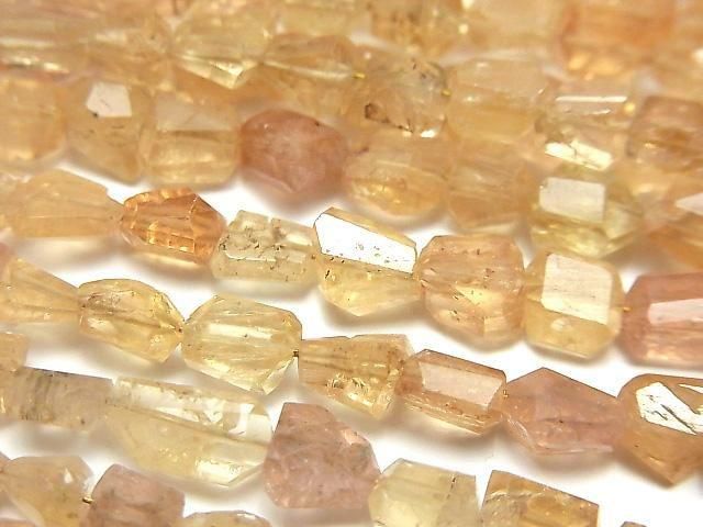 [Video] Imperial Topaz AA++ Faceted Nugget Half or 1strand beads (approx. 7 inches/18 cm)