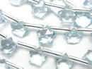 [Video] High Quality Sky Blue Topaz AAA- Faceted Star 7.5x7.5mm Half Strand (8pcs)