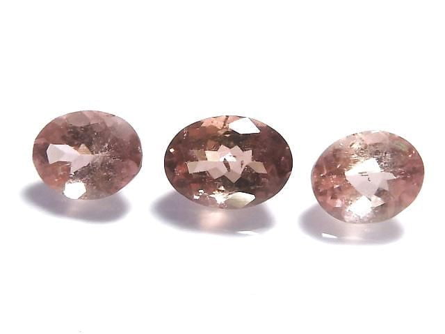 [Video] [One of a kind] High Quality Pink Tourmaline AAA Loose Stone Faceted 3pcs Set NO.102