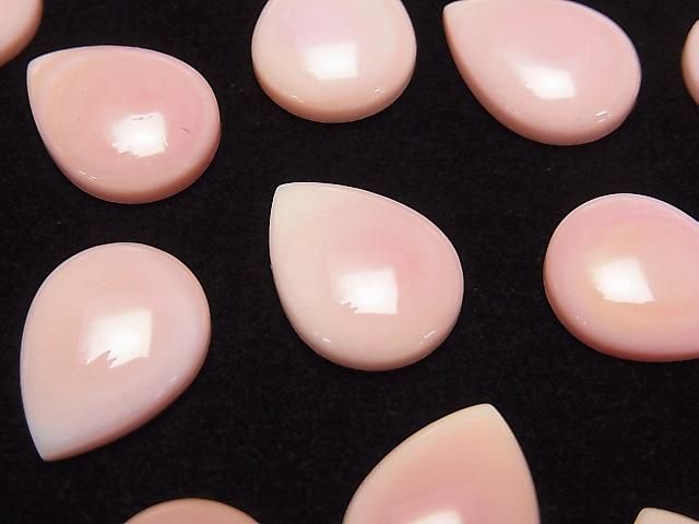 [Video] Queen Conch Shell AAA Pear Shape Cabochon 16x12mm 1pc