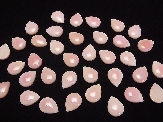 [Video] Queen Conch Shell AAA Pear Shape Cabochon 16x12mm 1pc