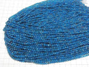 [Video] High Quality! Neon Blue Apatite AAA- Faceted Round 3mm 1strand beads (approx. 15 inches/37 cm)