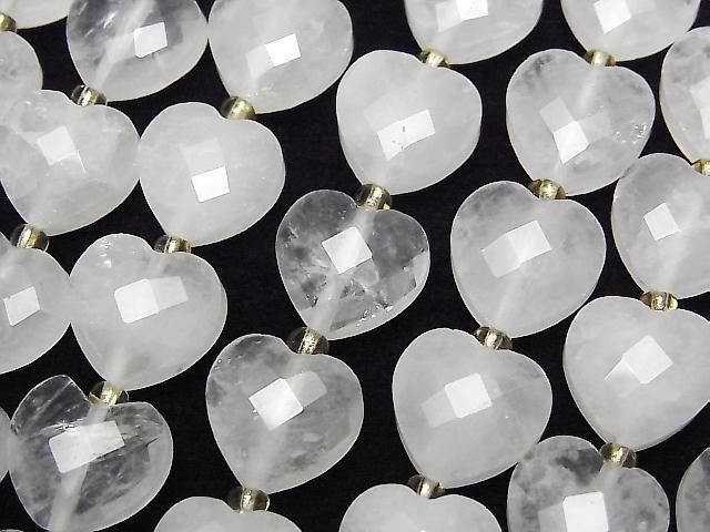 [Video] High Quality! Crystal Vertical Hole Heart Cut 11x12mm Half or 1strand beads (approx. 15inch/36cm)