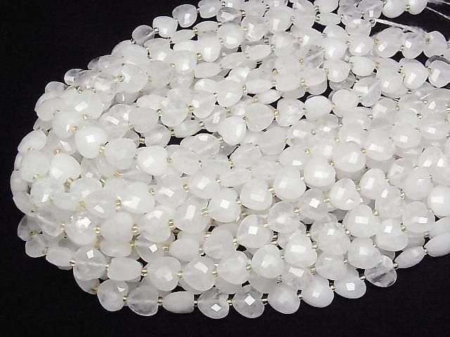 [Video] High Quality! Crystal Vertical Hole Heart Cut 11x12mm Half or 1strand beads (approx. 15inch/36cm)