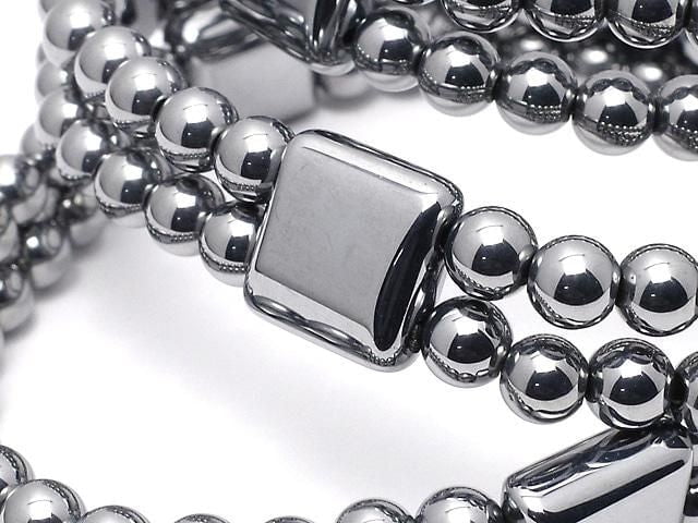[Video] Terahertz 2 Hole Square 12x12x5.5mm & Round 5mm Bracelet