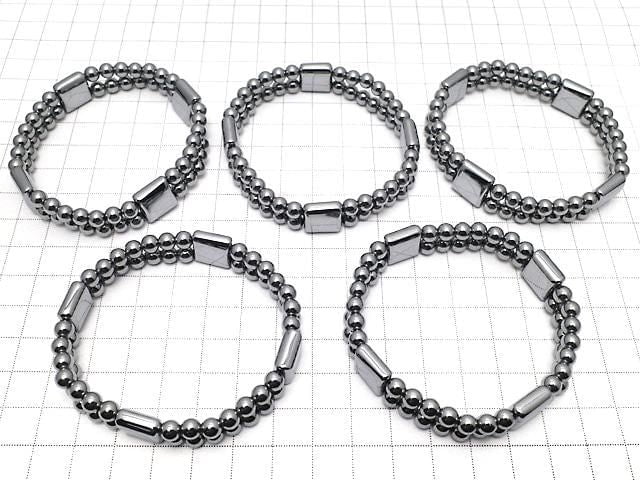 [Video] Terahertz 2 Hole Square 12x12x5.5mm & Round 5mm Bracelet