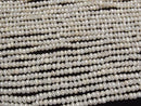 [Video] Fresh Water Pearl AA White Rondelle 4-4.5mm 1strand beads (approx. 14 inches/34 cm)