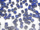 [Video] Lapislazuli AA+ Cube 4x4x4mm [Half Drilled Hole] 4pcs