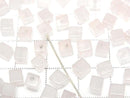 [Video] Rose Quartz AA Cube 4x4x4mm [Half Drilled Hole] 4pcs