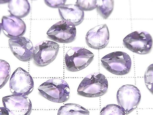 [Video] High Quality Amethyst AAA Loose stone Pear Shape Faceted 9x7mm 5pcs