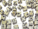 [Video] Dalmatian Jasper Cube 6x6x6mm [Half Drilled Hole] 4pcs