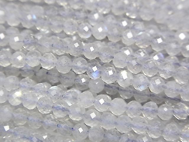 [Video]High Quality! Labradorite AA++ Small Size Faceted Round 3mm 1strand beads (aprx.15inch/36cm)