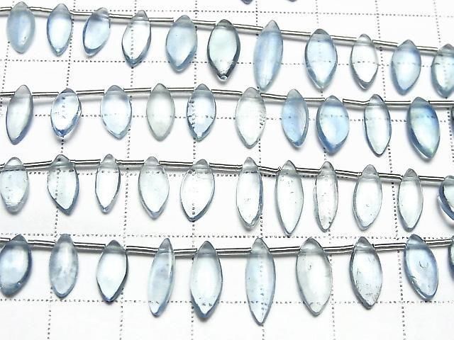 [Video] Aquamarine AA++ Marquise (Smooth) 1strand beads (25 pcs)