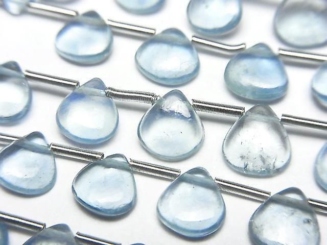 [Video] Aquamarine AA++ Chestnut (Smooth) 1strand beads (21 pcs)