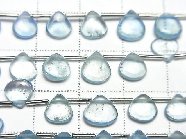 [Video] Aquamarine AA++ Chestnut (Smooth) 1strand beads (21 pcs)