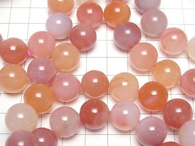 [Video] Apricot Agate Round 14mm Bracelet