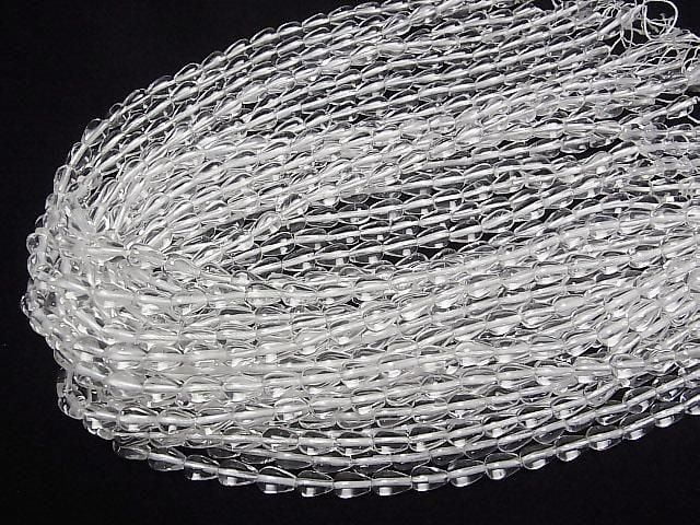 [Video] Crystal AAA- Vertical Hole Drop (Smooth) 9x6x6mm half or 1strand beads (approx. 15inch/38cm)