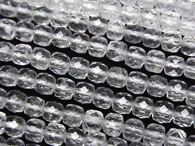 [Video] High Quality! Crystal AAA- Cube Shape 4x4x4mm half or 1strand beads (approx. 15inch/37cm)