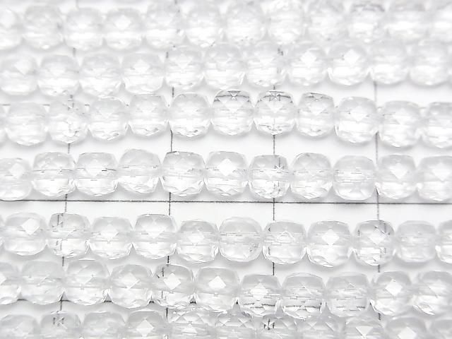 [Video] High Quality! Crystal AAA- Cube Shape 4x4x4mm half or 1strand beads (approx. 15inch/37cm)