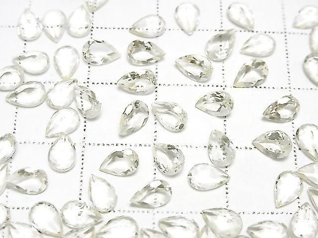 [Video]High Quality Scapolite Loose stone Pear shape Faceted 6x4mm 5pcs