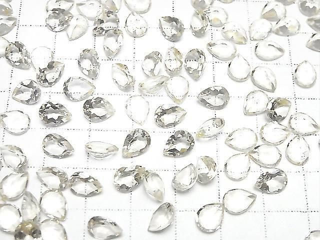[Video]High Quality Scapolite Loose stone Pear shape Faceted 8x6mm 1pc