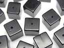 [Video] Onyx Cube 8x8x8mm [Half Drilled Hole] 4pcs