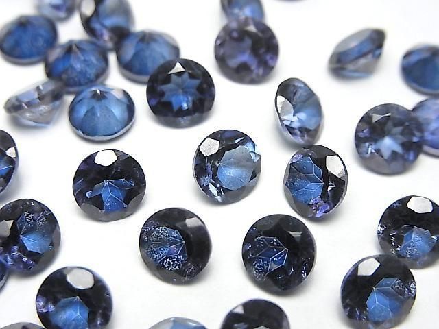 [Video] Blue Flash Crystal AAA- Loose stone Round Faceted 6x6mm 5pcs