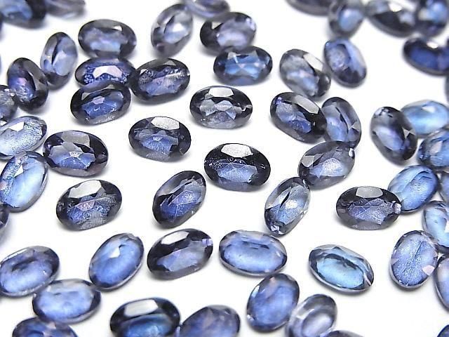 [Video] Blue Flash Crystal AAA- Loose stone Oval Faceted 6x4mm 10pcs