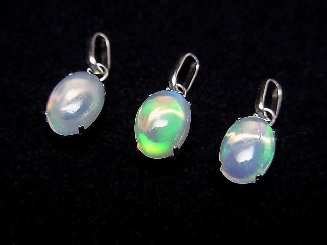 [Video][Japan] Ethiopian Opal AAA Oval Pendant 7x5mm [Pt900] 1pc