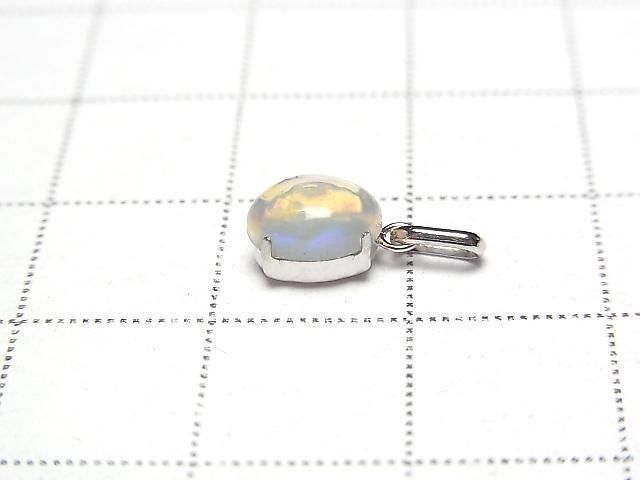 [Video][Japan] Ethiopian Opal AAA Oval Pendant 7x5mm [Pt900] 1pc