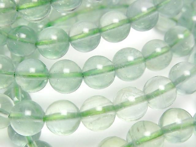 [Video] Green Fluorite AAA- Round 8mm Bracelet