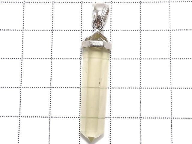 [Video][One of a kind] Libyan Desert Glass Double Point Pendant Silver925 NO.2