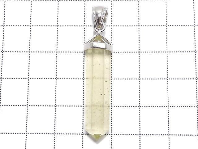 [Video][One of a kind] Libyan Desert Glass Double Point Pendant Silver925 NO.5