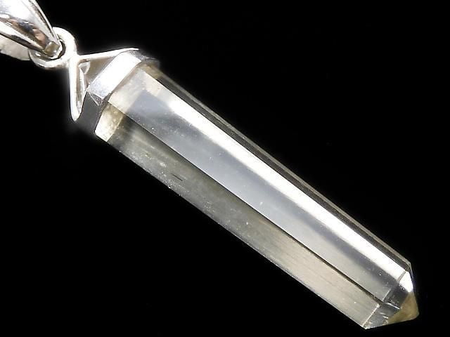 [Video][One of a kind] Libyan Desert Glass Double Point Pendant Silver925 NO.7