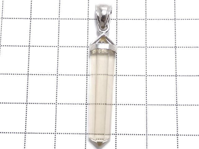 [Video][One of a kind] Libyan Desert Glass Double Point Pendant Silver925 NO.7