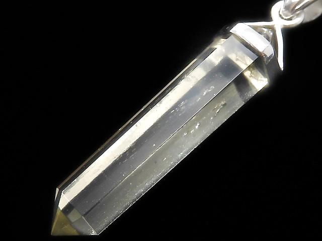 [Video][One of a kind] Libyan Desert Glass Double Point Pendant Silver925 NO.8