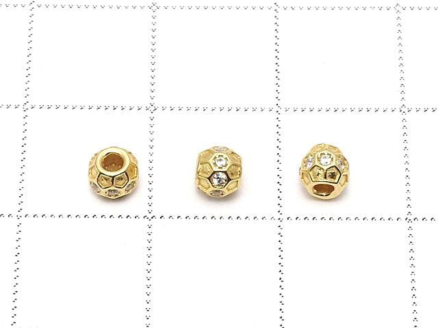Silver925 Rondelle 4x4x4mm(with CZ) 18KG 2pcs