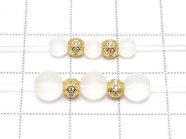 Silver925 Rondelle 4x4x4mm(with CZ) 18KG 2pcs