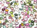 [Video] High Quality Multicolor Tourmaline AAA- Oval Cabochon 5x3mm 10pcs