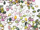 [Video] High Quality Multicolor Tourmaline AAA- Pear Shape Cabochon 5x3mm 10pcs