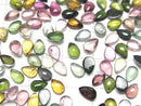 [Video] High Quality Multicolor Tourmaline AAA- Pear Shape Cabochon 6x4mm 5pcs