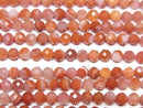 [Video] High Quality! Red Agate (Southern Red Agate) Faceted Round 3mm 1strand beads (approx. 15 inches/36 cm)