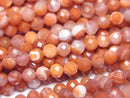 [Video] High Quality! Red Agate (Southern Red Agate) Faceted Round 4mm 1strand beads (approx. 15 inches/36 cm)