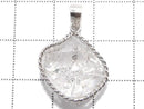 [Video][One of a kind] NYHerkimer Diamond Pendant Silver925 NO.10